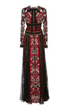 Elie Saab Embroidered Straight Fit Dress