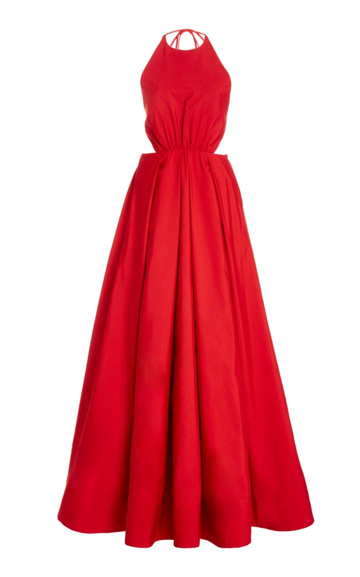 Moda Operandi Staud Georgia Halter Maxi Dress