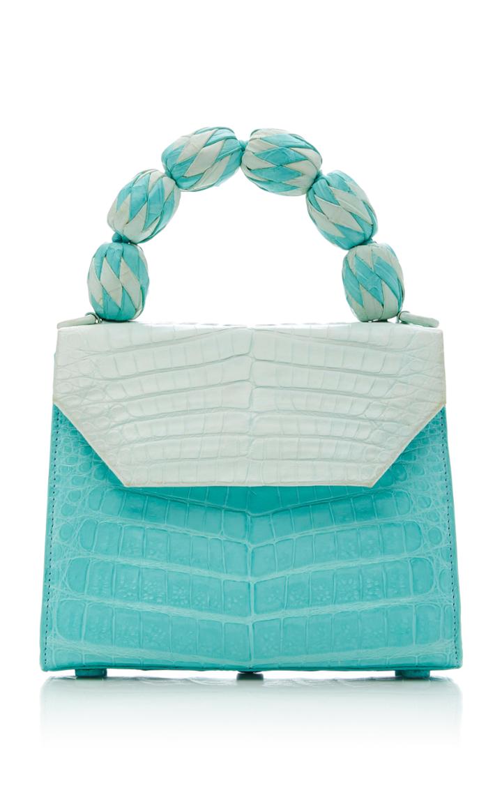 Nancy Gonzalez Lilly Small Fiesta Handle Crocodile Bag