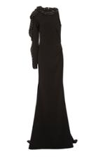 Christian Siriano Asymmetrical Crepe Gown