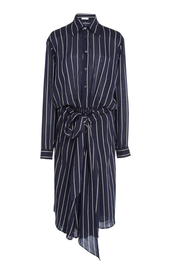 Tome Bow Front Shirtdress
