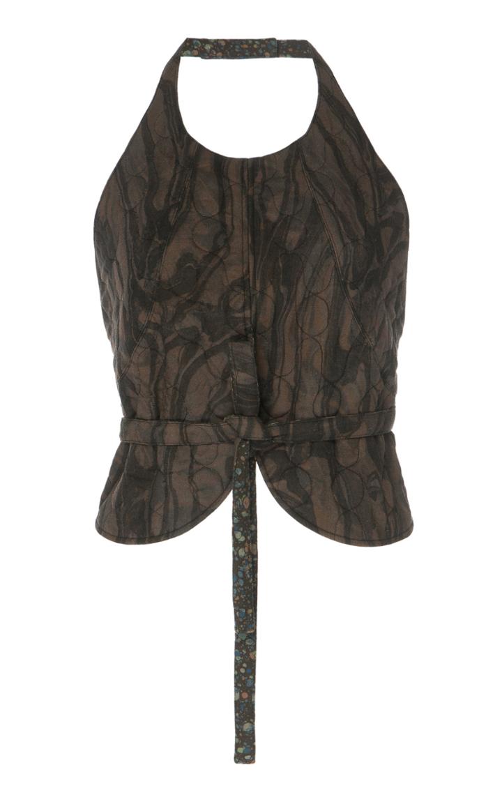 Lemaire Plastron Belted Sleeveless Top