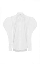 Nina Ricci Voluminous Sleeves Poplin Cotton Shirt