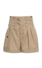 Moda Operandi Dolce & Gabbana Pleated Cotton Cargo Shorts Size: 38