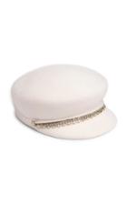 Eugenia Kim Sabrina Crystal-embellished Wool Felt Cap