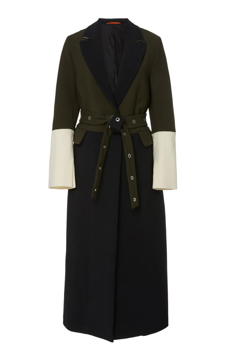 Smarteez Color Block Midi Coat