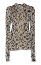 Paco Rabanne Floral Long Sleeve Jersey Top