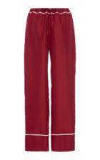 Marni Two-tone Silk-satin Wide-leg Pants