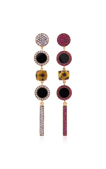 Francesca Villa One-of-a-kind Tom Thumb Ruby And Sapphire Earrings