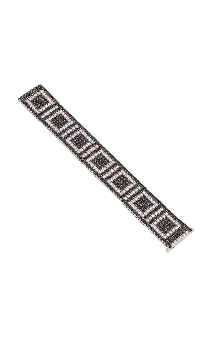Sabbadini White Gold Diamond And Spinel Bracelet
