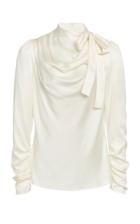 Zimmermann Draped Tie-detailed Silk-blend Top