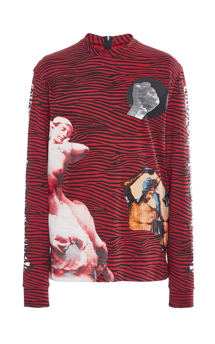 Proenza Schouler Long Sleeve Printed T-shirt