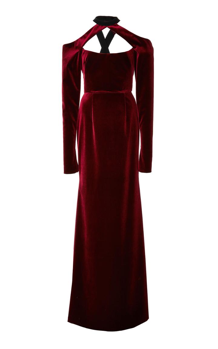 Bibhu Mohapatra Velvet Column Gown