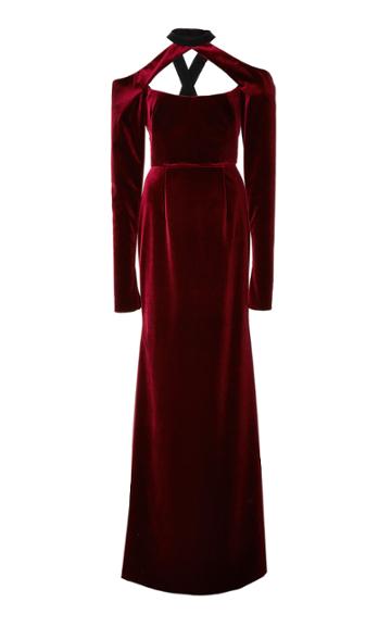 Bibhu Mohapatra Velvet Column Gown