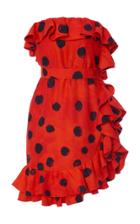 Moda Operandi Moschino Polka-dot Strapless Cady Dress Size: 36