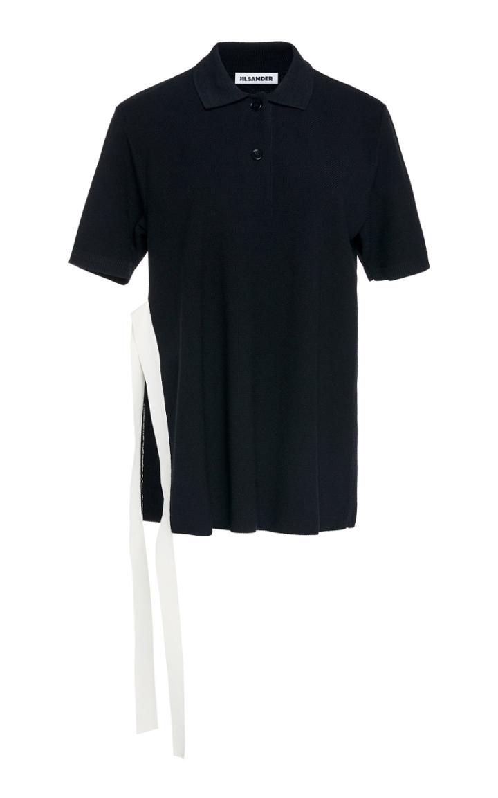 Jil Sander Short-sleeve Ribbed-knit Sweater
