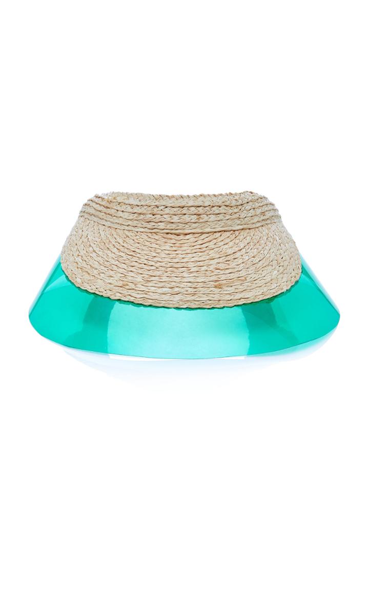 Lola Hats Billiard Layered Raffia Visor