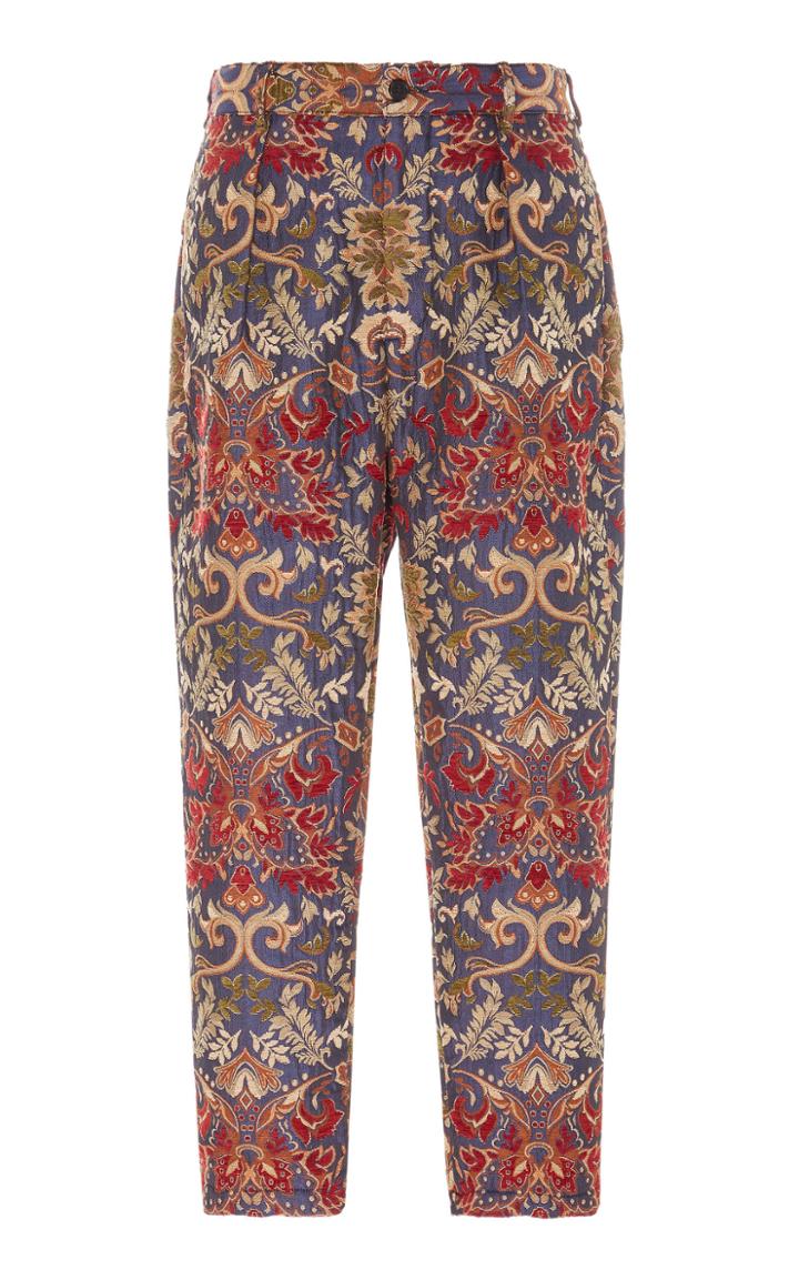 Engineered Garments Carlyle Floral-jacquard Pants Size: Xs