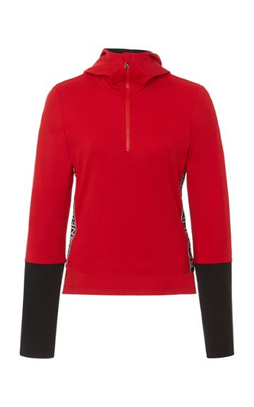 Bogner Sport Mya Logo Shell-trimmed Stretch-jersey Top