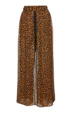 Dundas Cheetah-printed Silk Trousers