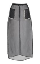 Huishan Zhang Bonnie Pencil Silk Organza Midi Skirt