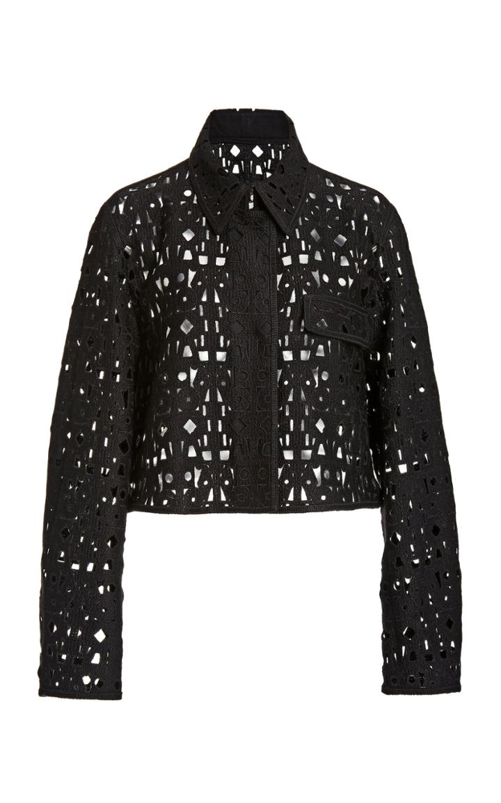 Moda Operandi Akris Ladina Eyelet Jacket