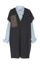 Rejina Pyo Alma Color Blocked Layered Wool Shirt