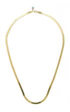 Wwake Small Rhodes Gold Herringbone 16 Necklace