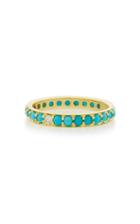 Ila Dunbar 14k Gold Turquoise And Diamond Ring