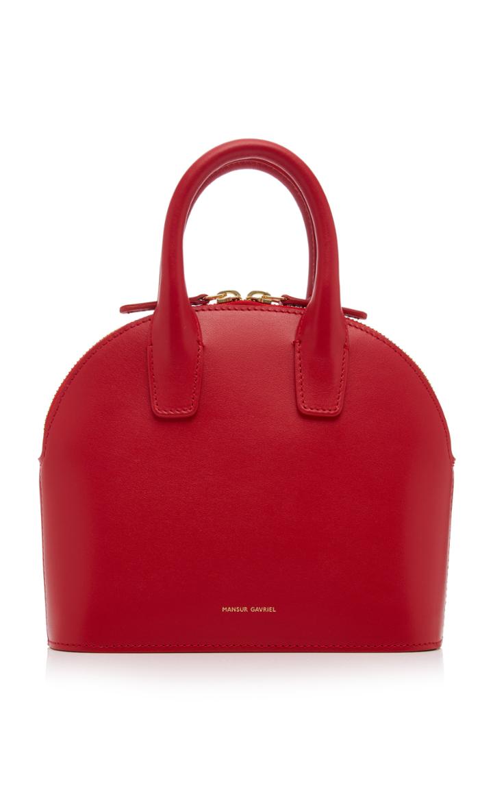 Mansur Gavriel Mini Leather Top Handle Bag