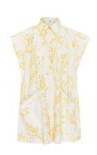 Aje Mimosa Sleeveless Cotton Shirt Dress