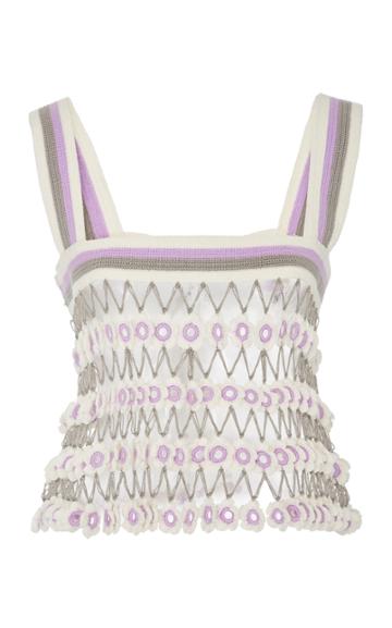 My Beachy Side Mesh Crop Top