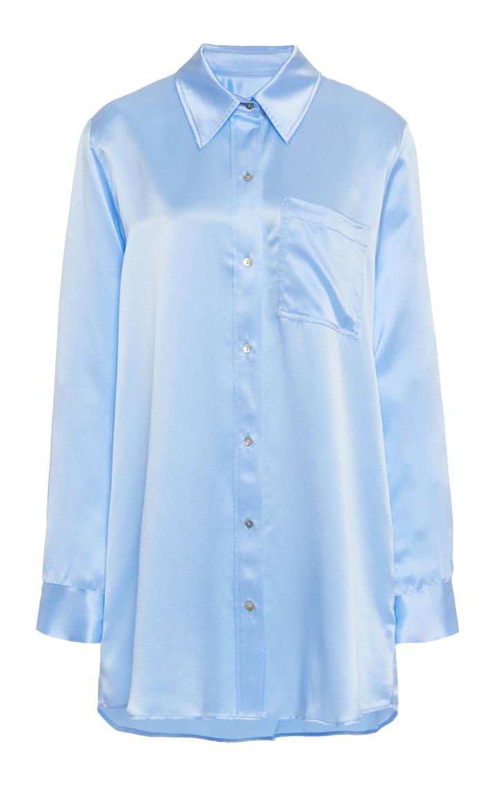 Moda Operandi Sablyn Quinn Button-down Silk Shirt Size: Xs