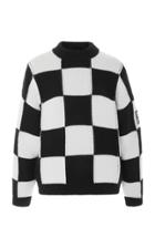 Courrges Oversized Checkerboard Sweater