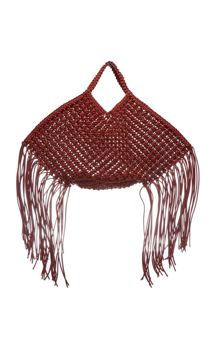 Yuzefi Basket Large Fringe-trimmed Woven Tote