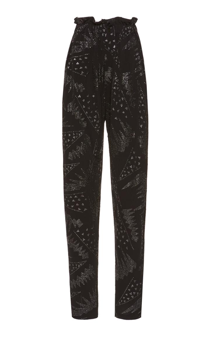 Isabel Marant Vurner Embroidered Skinny Pants