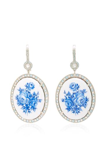 Axenoff Jewellery Frozen Blue Silver Drop Earrings