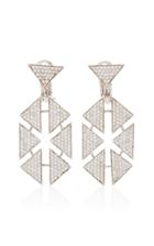 Karma El Khalil Floating Triangle Earrings
