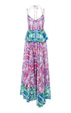 Prabal Gurung Buttoned Waist Peplum Sundress