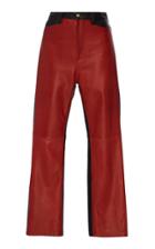 Rosetta Getty Leather Colorblocked Pant