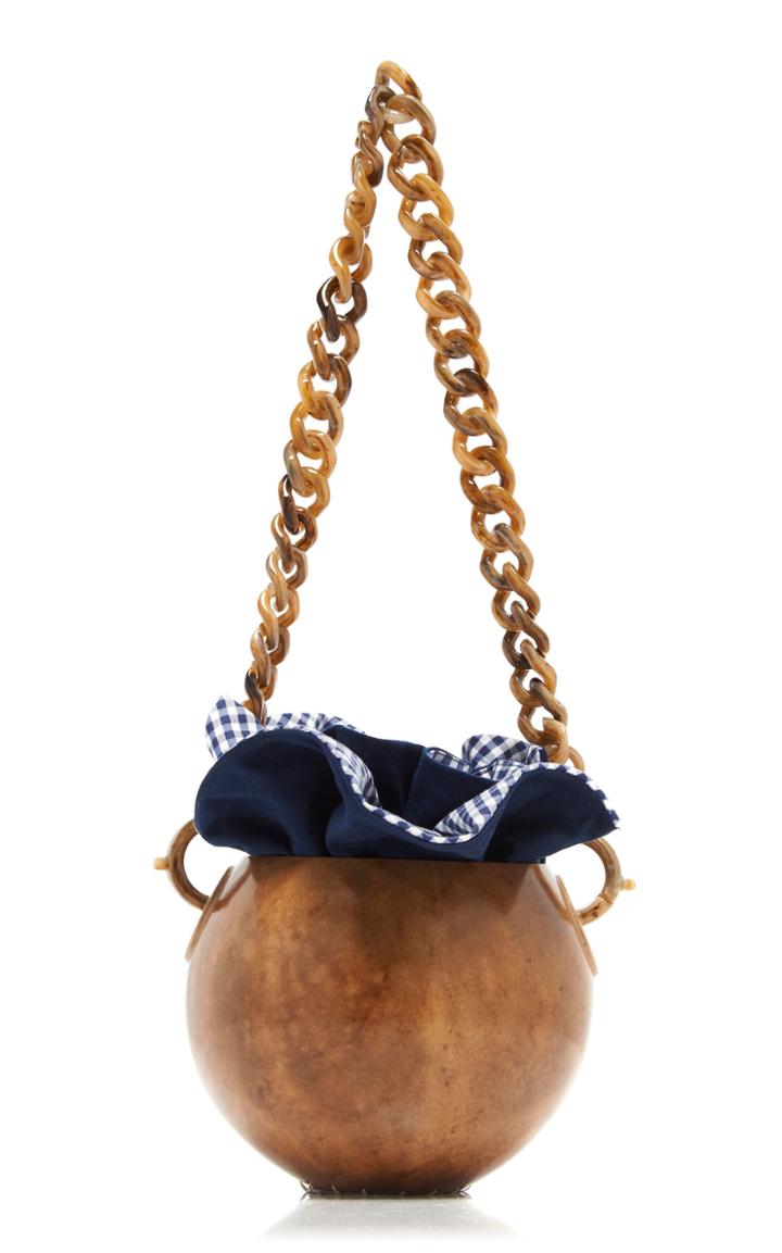Moda Operandi Silvia Tcherassi Gingham Shell Totumo Shoulder Bag