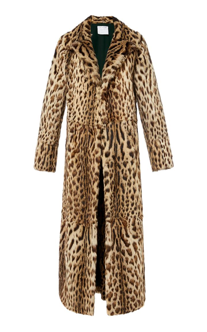 Oscar De La Renta Natural Lippi Coat