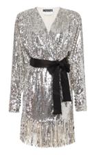 Rotate Samantha Sequined Fringe Dress