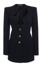 Moda Operandi Versace Padded Crepe Blazer Jacket Size: 38