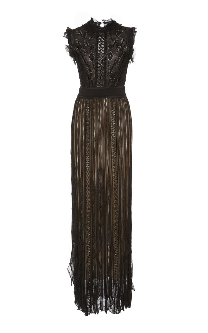 Zuhair Murad Ruffled High Neck Gown