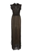 Zuhair Murad Ruffled High Neck Gown