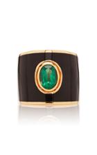 Gilan Hafsa 18k Rose Gold And Emerald Ring