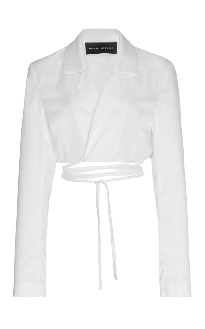 Moda Operandi Michael Lo Sordo Cotton Cropped Top Size: 4