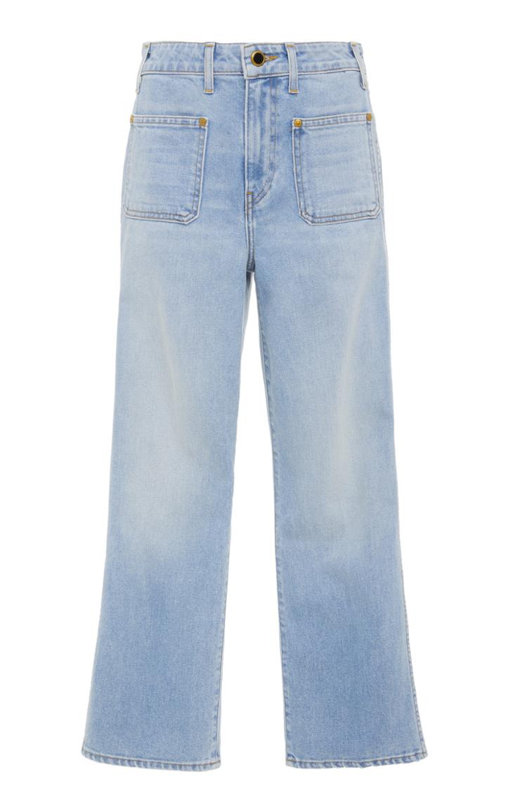 Khaite Rachel Patch Pocket Cropped Jeans