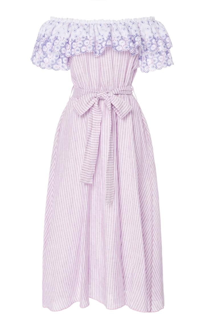 Gl Hrgel Off The Shoulder Belted Dress